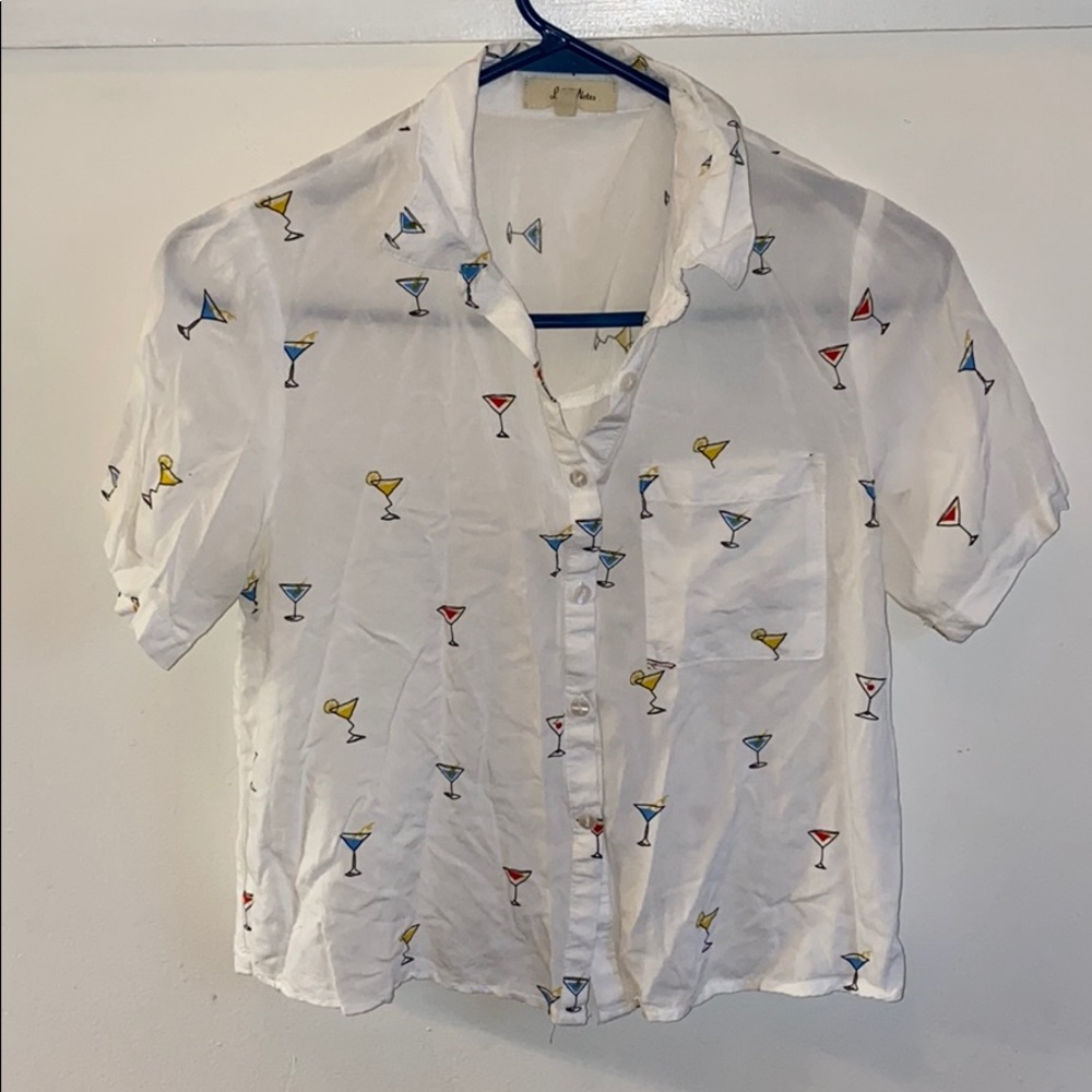 Cropped Martini Shirt